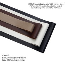 Faux Leather Ribbon Bias