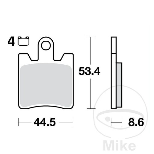 48894 sintered front - front, brake