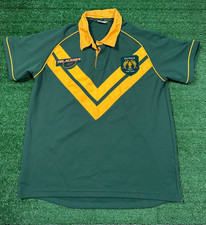 Australia 2004 Rugby League Green Jersey | Mens Adult XL X3 T-Shirt Top Aussies