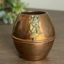 Vintage Copper Brass Barrel