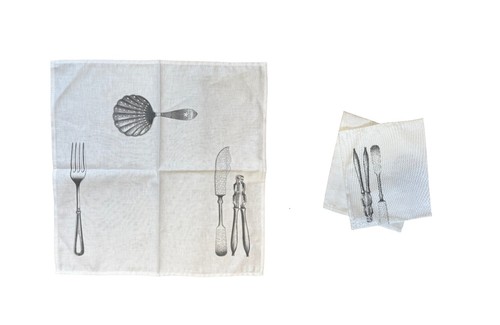Seafood theme napkins pack - seafood,