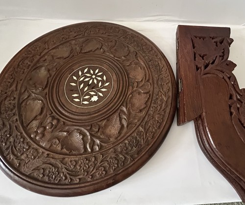 Vintage hand carved wooden - carved,