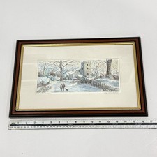 Wood Framed Vintage Signed