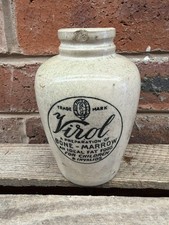 Antique virol stoneware jar - antique,