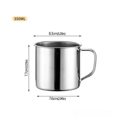 Stainless steel cup portable - stainless,