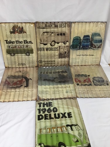 Retro corrugated campervan - retro,