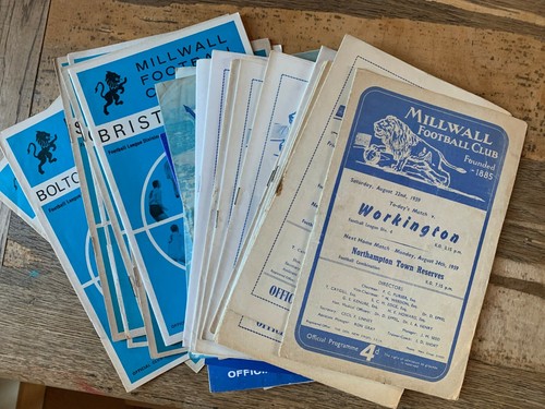 Millwall home programmes - millwall,