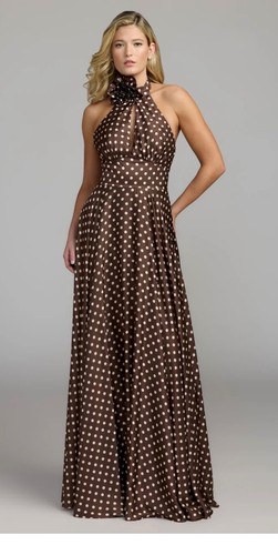 Mac duggal 50210 brown - duggal, polka