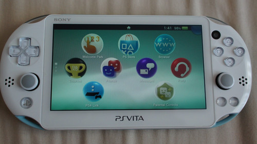 Sony vita white blue - vita, &