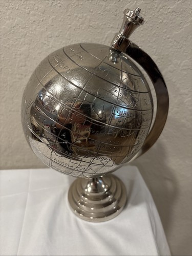 Vintage silver metal rotating - silver,