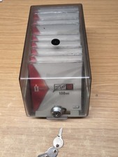 Iomega 100mb zip  Discs New And Sealed X 9 With Lockable Storage Box