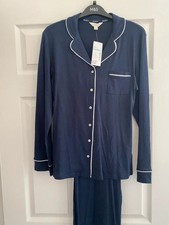 M&S Navy Cotton Modal Pyjamas