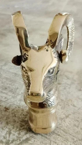 Solid brass head - head, handle