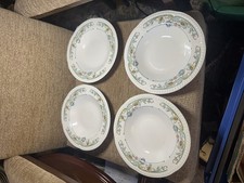 4 Churchill Super Vitrified, Hotel Ware Floral Pattern bowls 