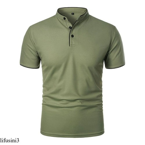 Men grandad collar - collar, shirt