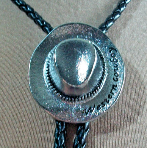 A23 western bolo tie - western, silver