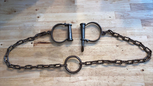 Antique shackles leg - shackles,