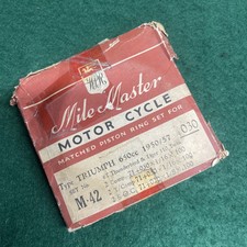 Triumph 650 Piston Rings +.030” NOS Mile Master 