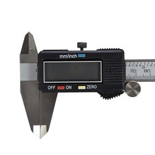 6'' LCD Digital Vernier Caliper Black Micrometer Measure Tool Gauge Ruler 150mm