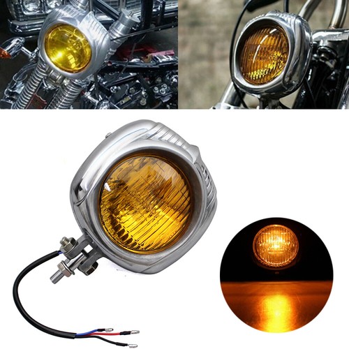 Amber lens retro - lens, headlight
