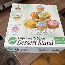 NEW Wilton Cupcakes N' More Dessert Stand Party Display Metal Holds 13 Cupcakes