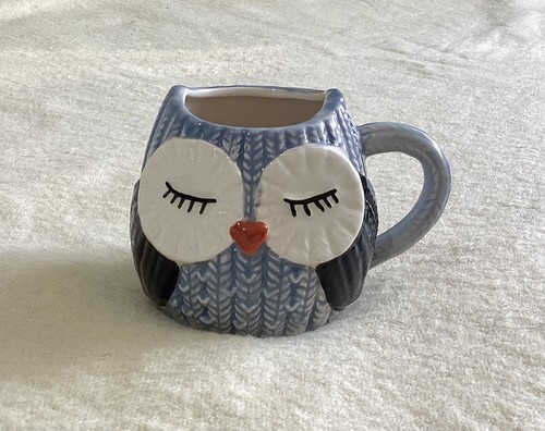 Owl ceramic tea - owl, cup