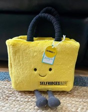 NEW Jellycat Yellow Bag Plush - Selfridges UK Exclusive, Gift Ready BNWT