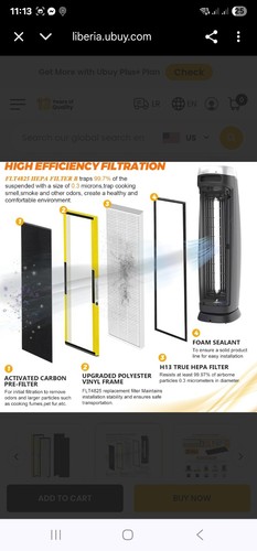 Hqrp true hepa - hepa, filter