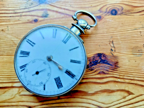 Antique fusee silver - , pocket