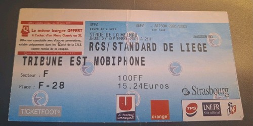 Ticket uefa racing - 01/2,