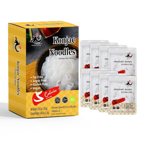 Shirataki noodles fettuccine - shirataki,