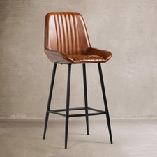 Brooklyn Bar Stool Tan Leather