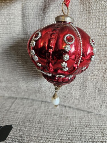 Vintage german kugel style red - kugel,