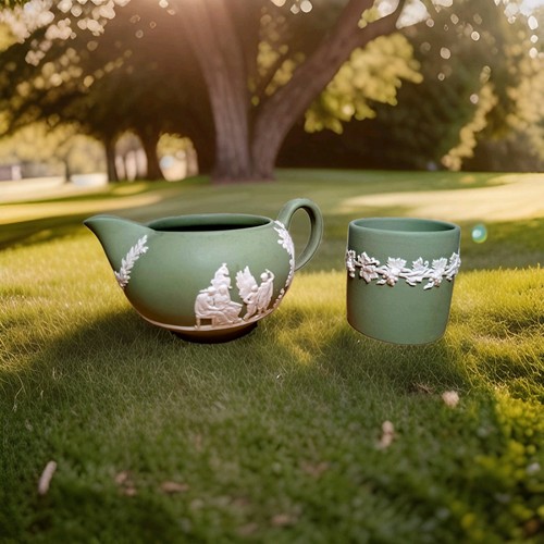 Vintage 1970s wedgwood - wedgwood, sage