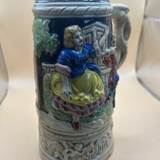 Large Bier Stein, Flute Player