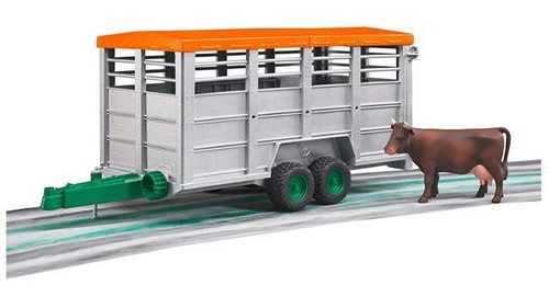Bruder livestock trailer with - bruder,