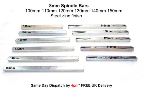 8mm spindle bars 150mm - bars,