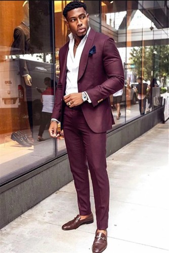 Men wine colour two - colour, piece
