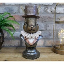 Resin Rabbit Ornament Top Hat