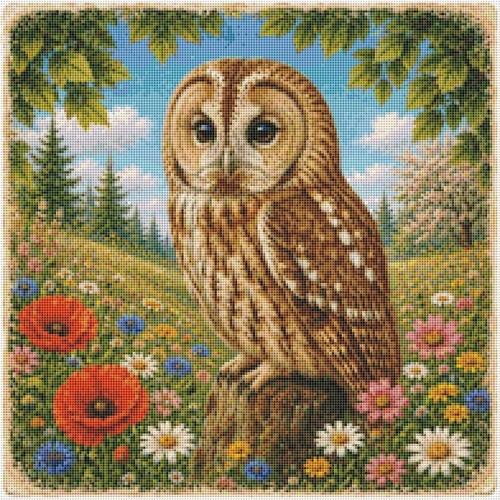 Tawny owl summer time - tawny,