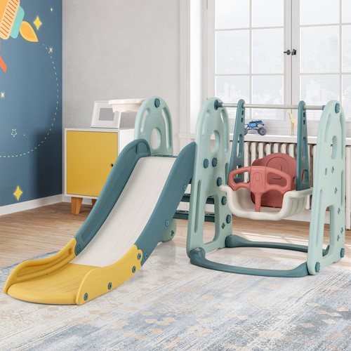 Toddler slide swing set - in,