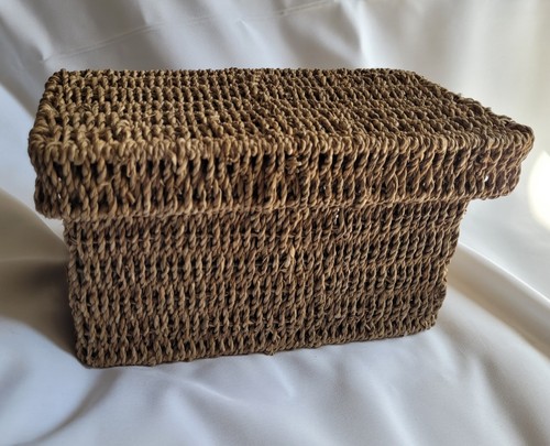 Seagrass woven storage box - storage,