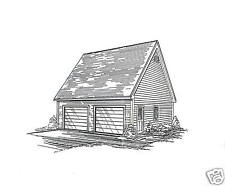 26 x 26 2-Car RD Garage Building Plans w / 8'-6' Wlkup Loft & 2x6 @ 16" walls