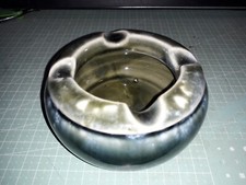 B.I.S.N.Co  ROYAL DOULTON  Stoneware Pottery Blue/Green Glazed Ashtray C1910