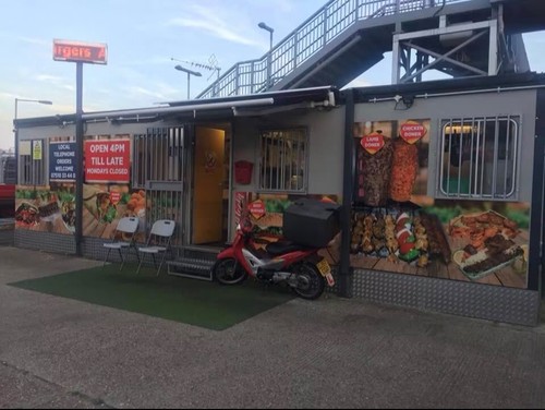 Food truck burger van - truck,