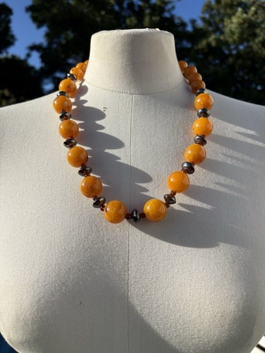 Vintage amber effect marbled - amber,