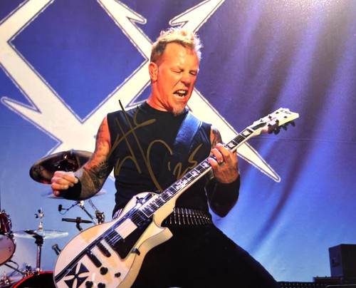 James hetfield signed - james,