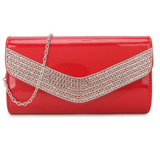 Women Patent Leather Clutch