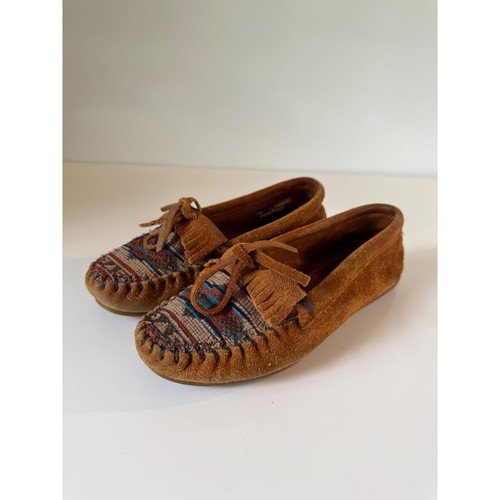 Minnetonka womens brown suede - womens,