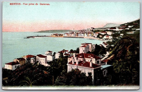 Postcard menton france - postcard, riviera